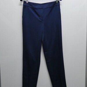 ST. JOHN Medium Navy Blue Wool Blend Career Dress Pants Size 6